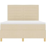 Box Spring Postelja z Matracami & LED Krem 160x200 cm Tkanina, (22067255) | Shoptok.si