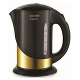 Zelmer ZCK7630 Crystal Gold električno kuhalo za vodo 1,7 L – 2200 W, 360° baza, črno-zlato | Shoptok.si