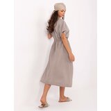 Och Bella Dress-TW-SK-BI-6-2041.89-dark beige | Shoptok.si
