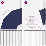  Zaslon za privatnost na balkonu 115 x 115 cm Poliester | shoptok.hr