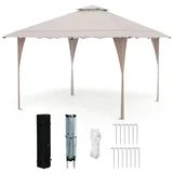 Gazebo paviljon sa mehanizmom 4x4m Bež ( 1687 )