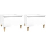  Bočni stolići 2 kom sjajni bijeli 50x46x35 cm konstruirano drvo | shoptok.hr