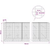  Gabion s žicom debljine 3,5 mm i mrežom 5x10 cm 750x20x100 cm | shoptok.hr