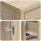  Umivaonik s policom za zid Hrast sonoma 35 x 20 x 81 cm | shoptok.hr