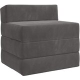 SOFA na razvlačenje Tamnosiva 200 x 70 x 15 cm Baršun | shoptok.hr