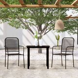  3-dijelni vrtni blagovaonski set crni | shoptok.hr