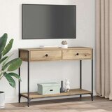  Konzolna stolica s ladicama Umjetnički hrast 100 x 34 5 x 75 cm | shoptok.hr