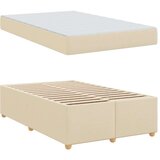  Konstrukcija postelje z vzmetnico krema 120 x 190 cm blago, (5000127966) | Shoptok.si