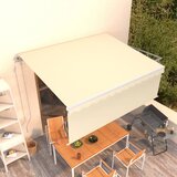 vidaXL Automatska tenda na uvlačenje s roletom 4 x 3 m krem Cijene