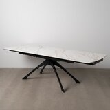 Ixia Proširiv blagovaonski stol s dodatnom pločom s pločom stola u mramornom dekoru 90x180 cm Rocía – | shoptok.hr