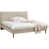 Livetastic OBLAZINJENA POSTELJA 180 cm x 200 cm , les, kovina, tekstil bež | Shoptok.si
