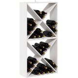  Stalak za vino 2 pcs Bijelo 62 x 25 x 62 cm Čvrsto borovo drvo | shoptok.hr