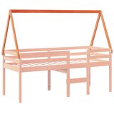 Krov za dječji krevet voštano smeđi 199 x 95,5 x 88 cm borovina | shoptok.hr