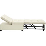  Krevet na razvlačenje Krema 194 x 67 x 82 cm Baršun | shoptok.hr