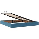  Krevet s od storage s madracem Tamno plava 200 x 200 cm Baršun - Tamno plava 200 x 200 cm Dizajn s jastučićima | shoptok.hr