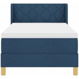  s opruga kutije s uzglavljem Plava 200 x 100 cm tkanina | shoptok.hr
