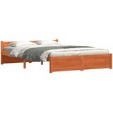  Krevetna konstrukcija Vosak smeđa 205,5 x 165,5 x 51 cm | shoptok.hr