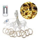  Novogodišnji ukras LED lampice zavesa 3m*3m toplo zuta USB napajanje JWD | Eponuda.com