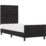 vidaXL Postelja Črna 80x200 cm Velur u