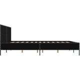 Okvir za krevet crni 180 x 200 cm konstruirano drvo i metal | shoptok.hr