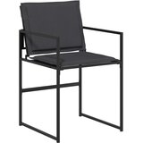  Vrtni set za objed 5 pcs Crna i tamno siva 80 x 80 x 73 cm | shoptok.hr