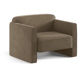 Micadoni Smeđe-siva baršunasti fotelja Abby – | shoptok.hr