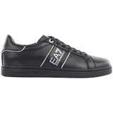Ea7 Emporio Armani Modne superge Baskets Heritage cuir Črna Cene