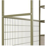 Marckeric Zeleni otvoreni željezni ormar 140x179,5x40 cm Amara – | shoptok.hr