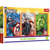 Puzzle 3x50 - Your hero / Disney Marvel The Avengers Trefl 34891 Cene
