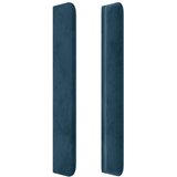  Uzglavlje s ušima tamnoplavo 147x16x118/128 cm baršunasto | shoptok.hr