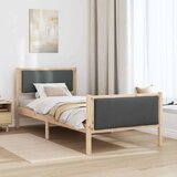  Okvir za krevet Tamno siva 90 x 200 cm tkanina | shoptok.hr