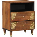 vidaXL Nočna omarica 50x33x60 cm Trd les mango | Shoptok.si