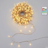 Aigostar LED prigušiva spoljašnji božićni lanac sa senzorom 100xLED/3xAA 12m topla bela + daljinski upravljač | Eponuda.com