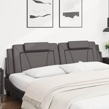  Jastuk za uzglavlje Viana sivi 200 cm od umjetne kože | shoptok.hr