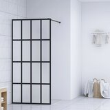 Pregrada za tuširanje od mutnog kaljenog stakla 140 x 195 cm Cijene