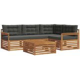  Set vanjskih sofa 5 kom. Prirodna i antracit | shoptok.hr