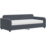  Dnevna postelja z vzmetnico temno siva 90x190 cm žamet | Shoptok.si