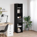  Highboard Crni hrast 40 x 42,5 x 185 cm Konstruirano drvo | shoptok.hr