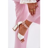 VINCEZA Lacquered Women's Sandals On Heel | Shoptok.si