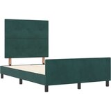  Postelja Temno Zelena 120x200 cm Žamet, (22049696) | Shoptok.si