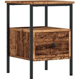 vidaXL Nočna omarica starinski les 34x36x50 cm inženirski les | Shoptok.si