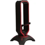 RM-H66 GUARD stalak za slušalice sa RGB pozadinskim osvjetljenjem + 2 * USB priključka + bungees za miš