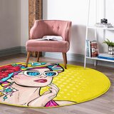 Mila Home Žuti periv/pogodan za robotski usisavač okrugli tepih ø 100 cm Comfort – | shoptok.hr