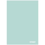 STREET Zvezek A4 Pastel PP, črte z robom, 42 listov, sortirano, 1 kos | Shoptok.si