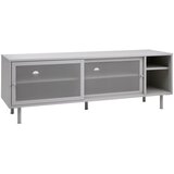 Unique Furniture Bela kovinska TV omarica 160x55 cm Veep – | Shoptok.si