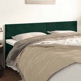  Uzglavlja tamnozelena 180x5x78/88 cm baršunasta | shoptok.hr