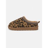 Sinsay Niske čizme za snijeg od imitacije bru&amp;scaron;ene kože s leopard uzorkom Slike