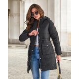 Resti Black Women's Long Winter Jacket with Synthetic Insulation - Clothing | Eponuda.ba