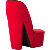 V Stol v obliki visoke pete rdeč žamet | Shoptok.si