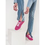 GOODIN Pink openwork sneakers made of natural leather | shoptok.hr